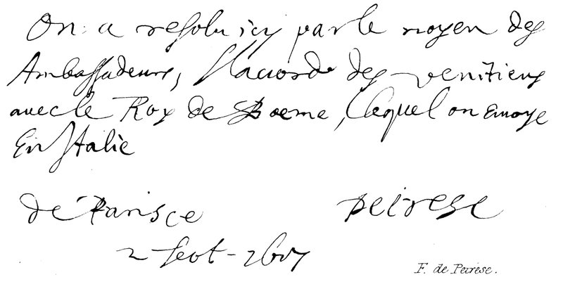 F de Peirese by English School