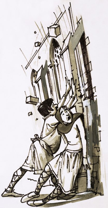 Failing Buttress by English School