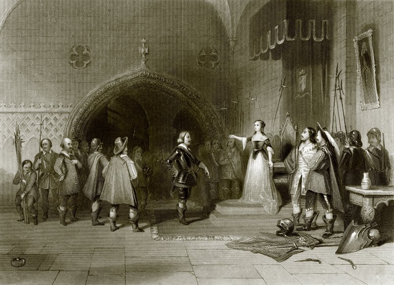 Fairfax before the Countess of Derby by English School
