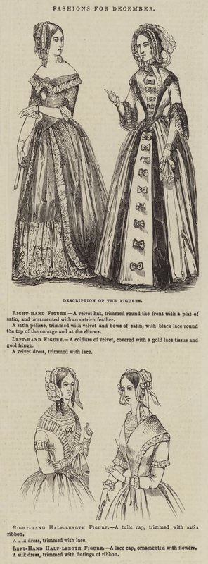 Fashions for December by English School