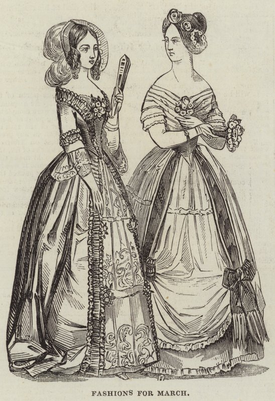 Fashions for March by English School
