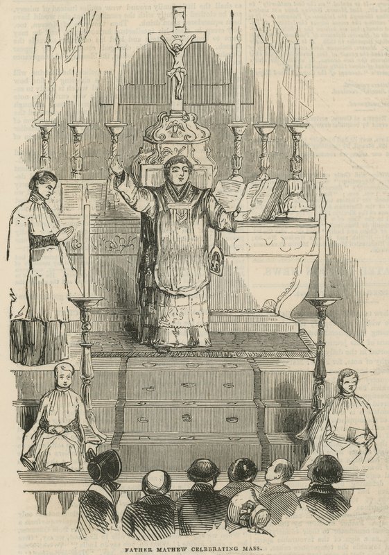 Father Theobald Mathew Celebrating Mass by English School