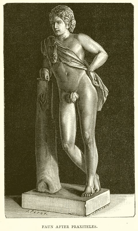 Faun after Praxiteles by English School