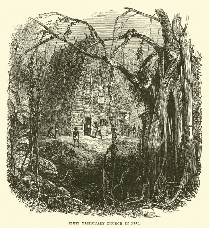 First Missionary Church in Fiji by English School