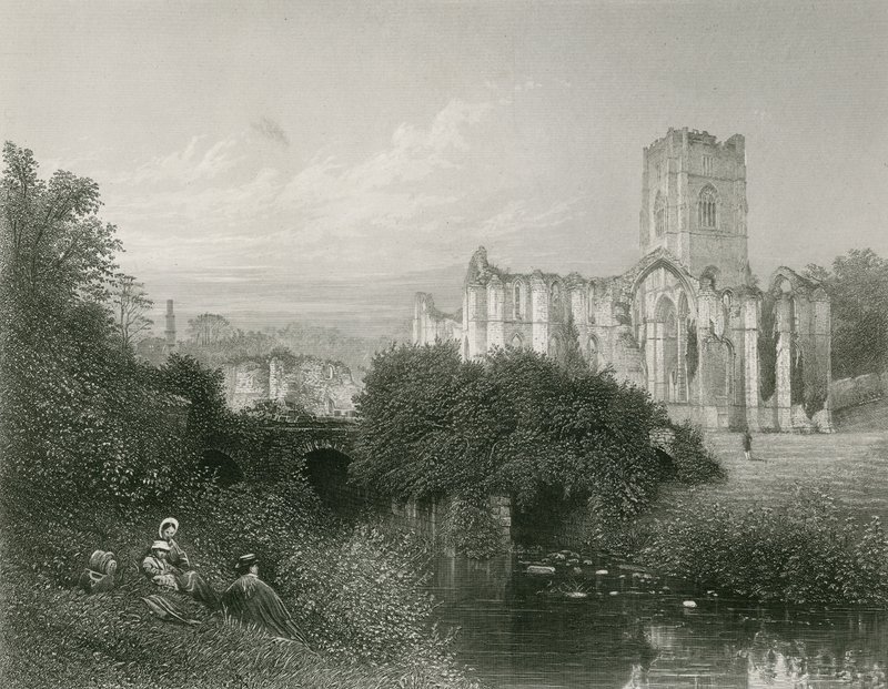 Fountains Abbey by English School