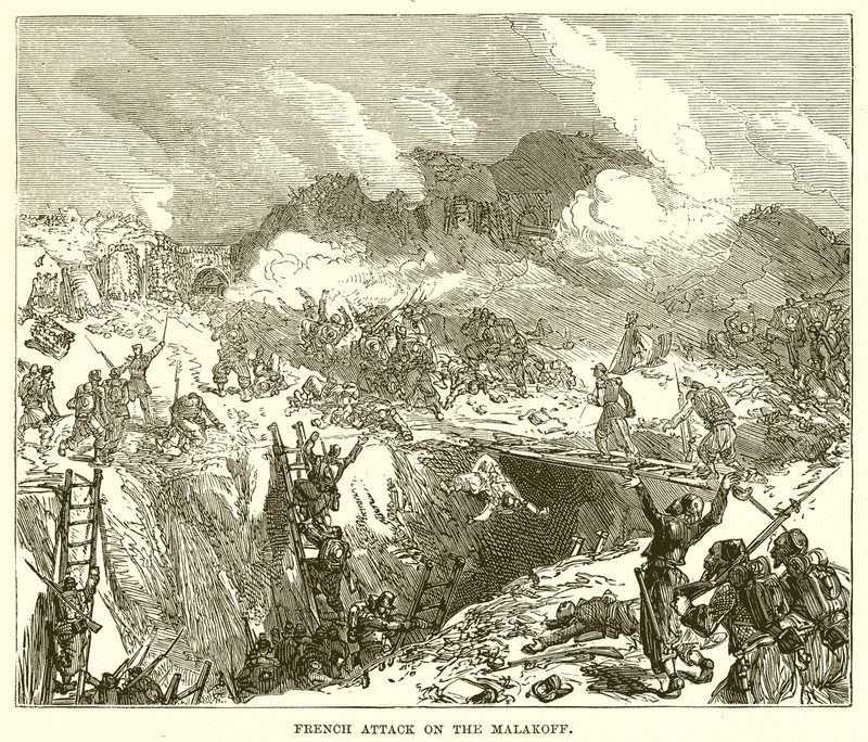 French Attack on the Malakoff by English School