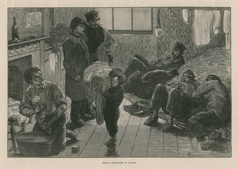 French Communists in London by English School