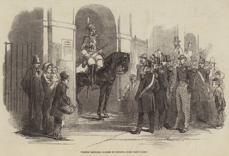 French National Guards in London by English School