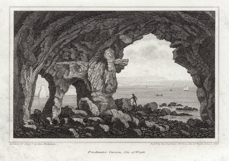 Freshwater Cavern on the Isle of Wight by English School