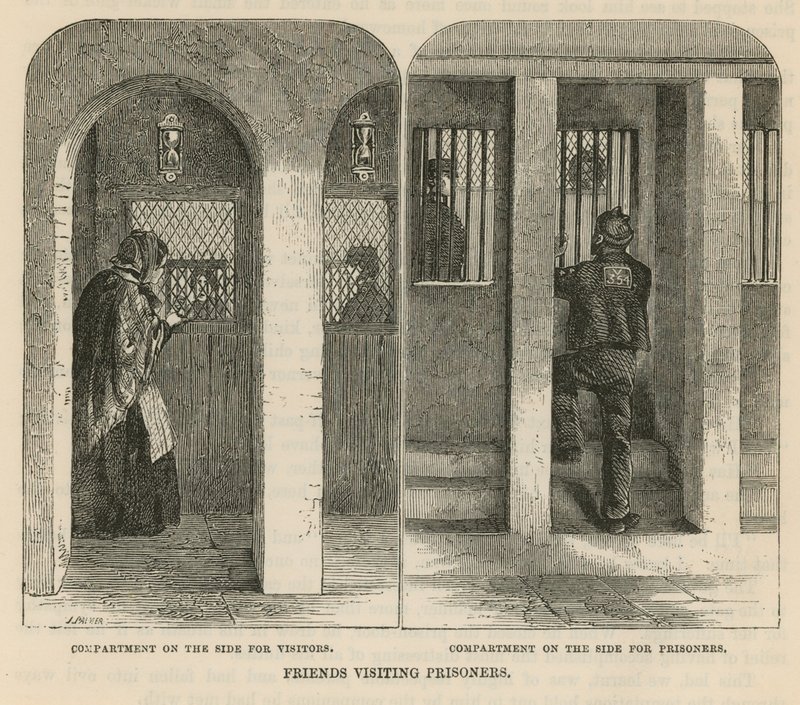 Friends visiting prisoners by English School