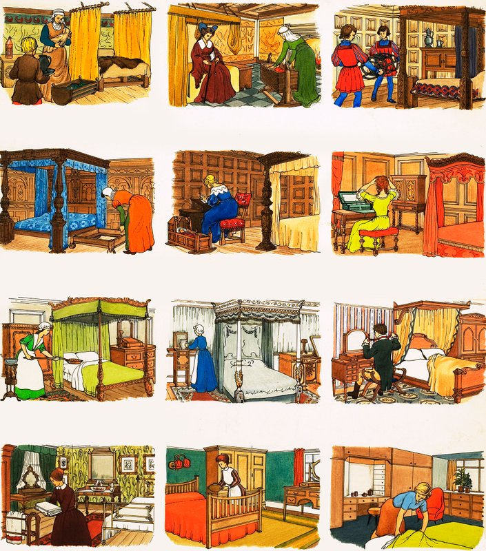 From Then Till Now: Going to Bed by English School