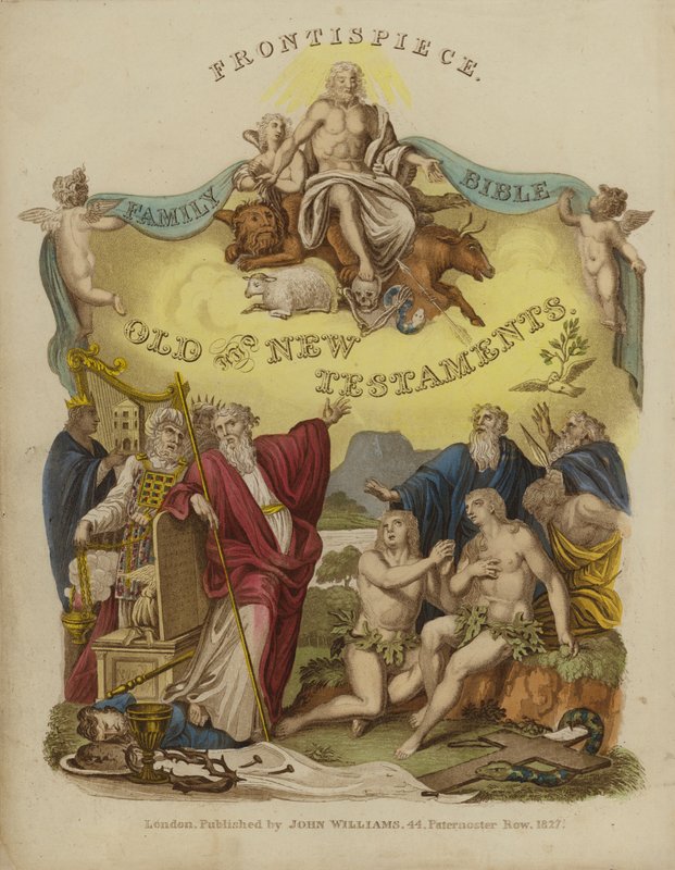 Frontispiece from a Family Bible by English School