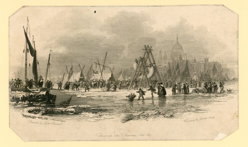 Frost Fair of 1814 by English School