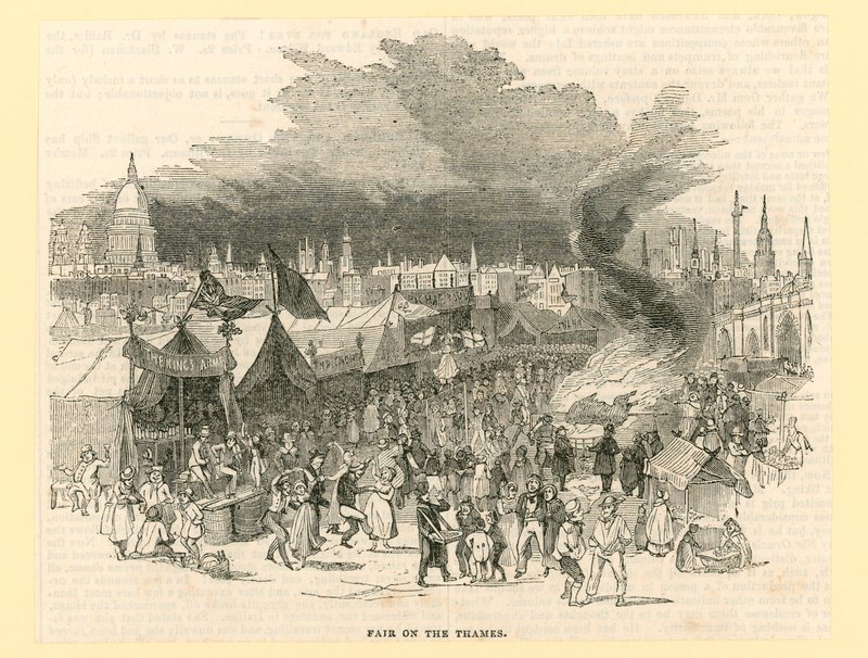 Frost Fair of 1814 by English School