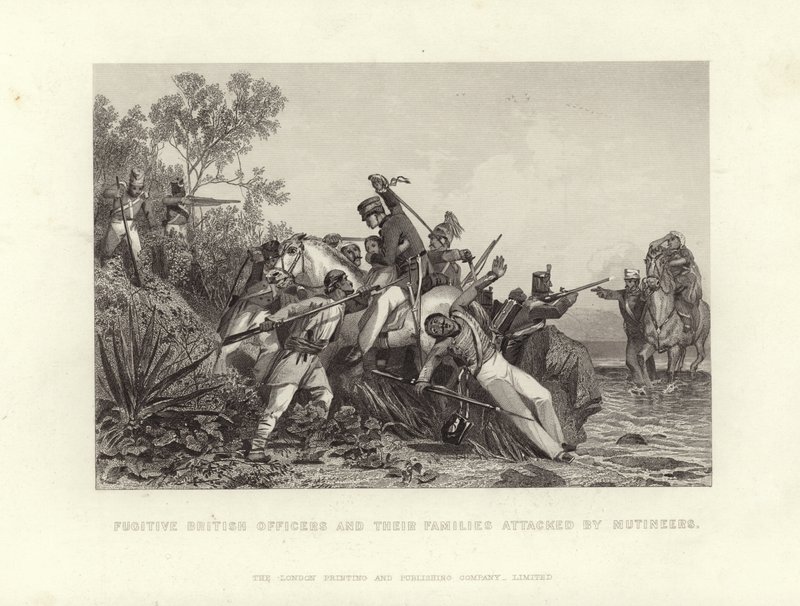 Fugitive British Officers by English School