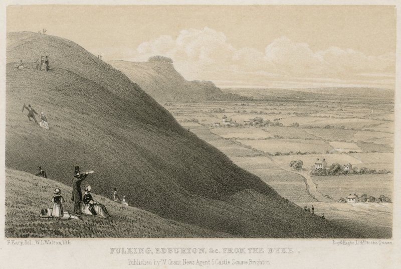 Fulking, Edburton, etc from the Dyke by English School