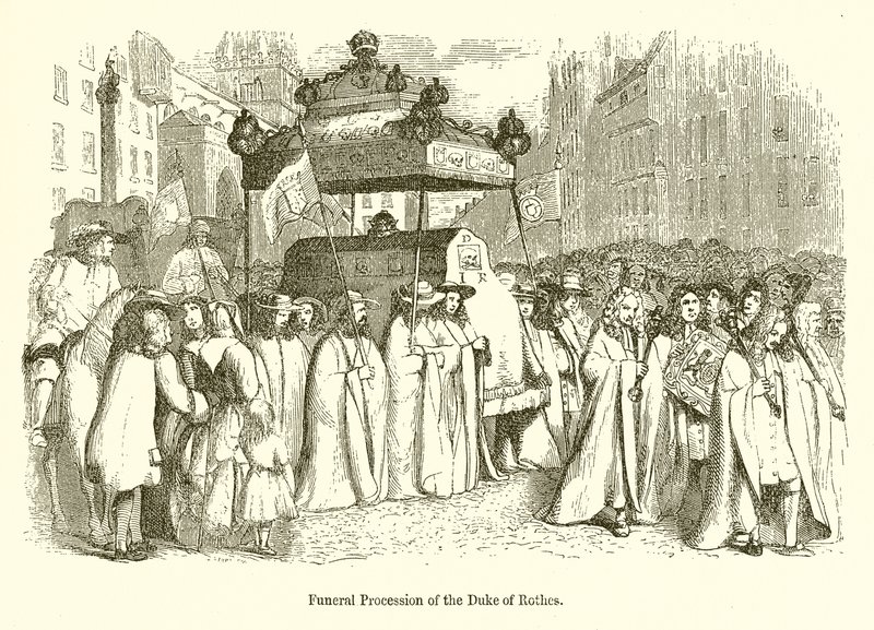 Funeral Procession of the Duke of Rothes by English School