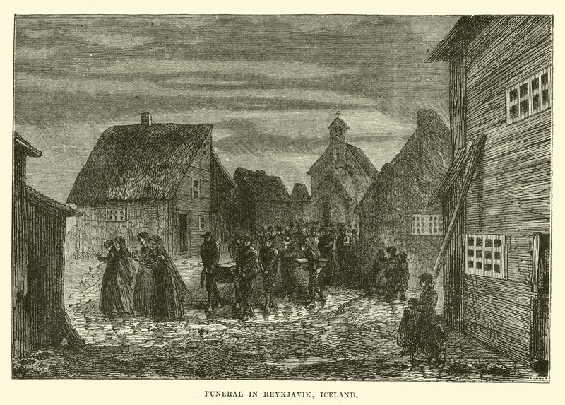 Funeral in Reykjavik, Iceland by English School
