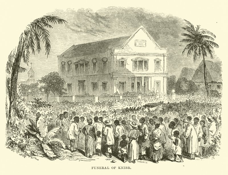 Funeral of Knibb by English School
