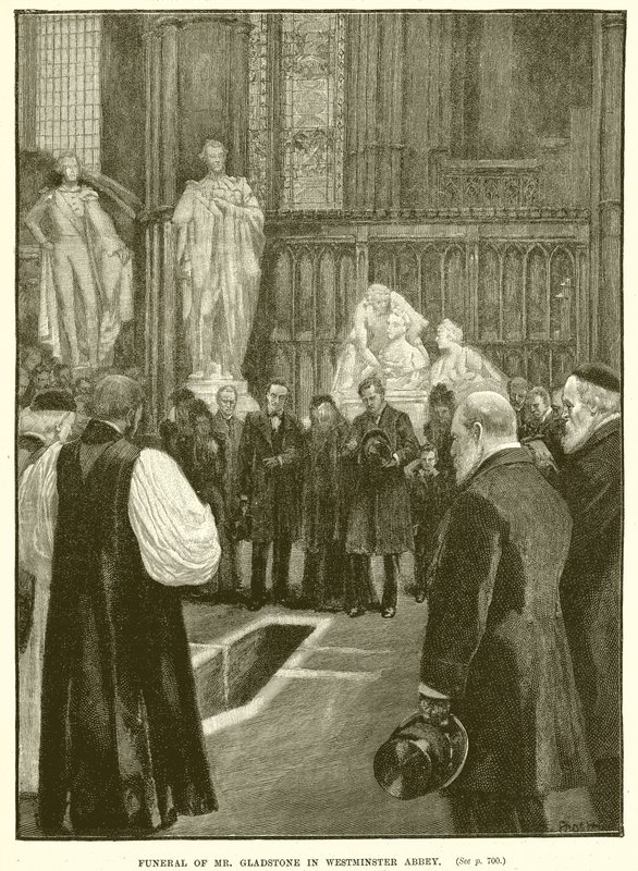 Funeral of Mr. Gladstone in Westminster Abbey by English School