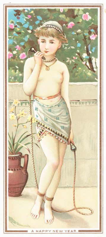 Girl with skipping rope by English School