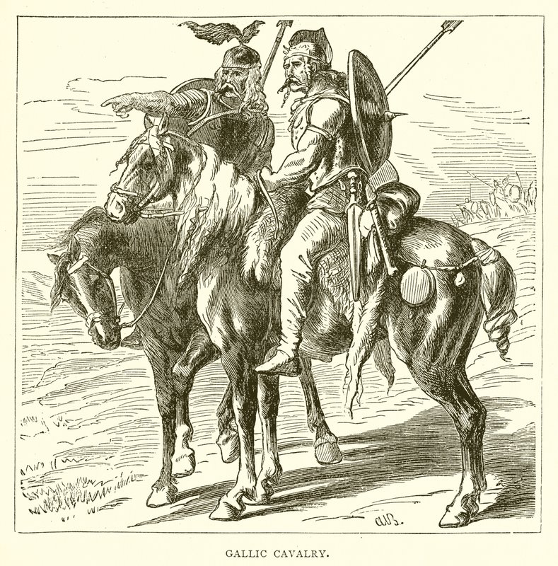 Gallic Cavalry by English School