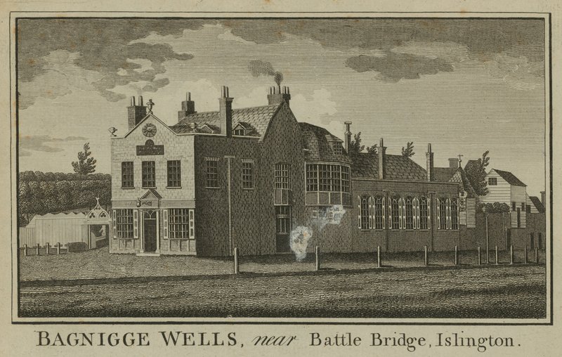General View of Bagnigge Wells by English School