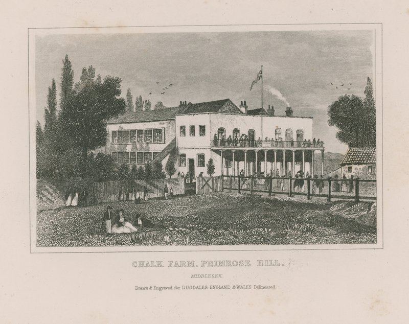 General View of Chalk Farm by English School