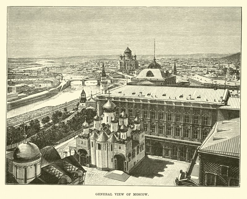 General View of Moscow by English School