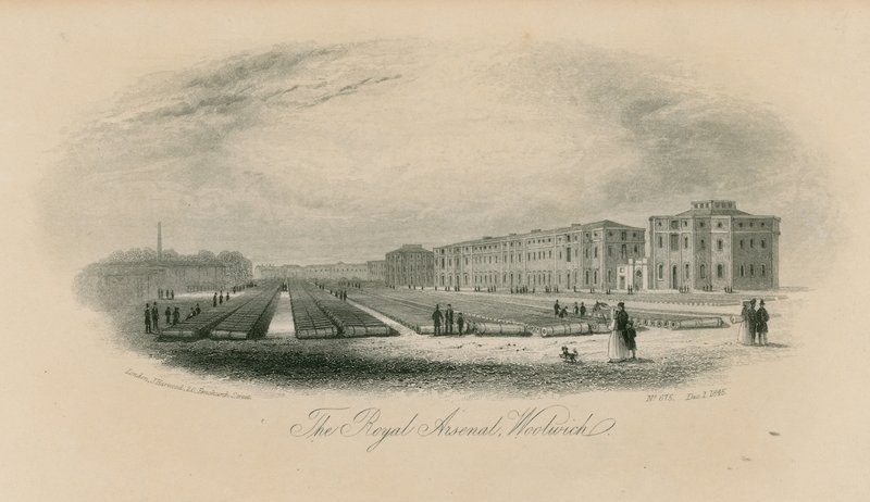 General View of The Royal Arsenal by English School