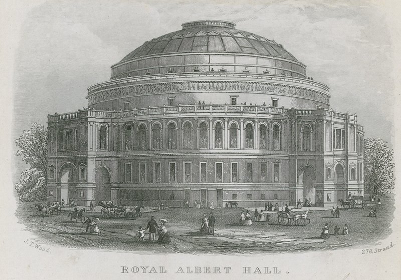 General View of the Royal Albert Hall by English School