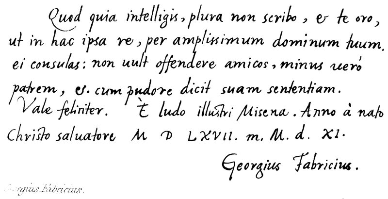 Georgius Fabricius by English School