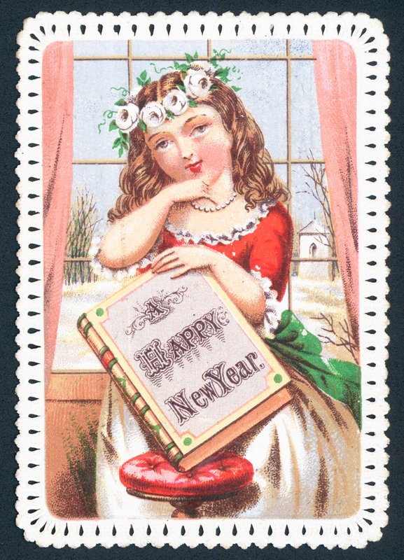 Girl Holding Book by English School
