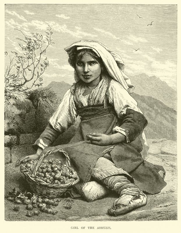 Girl of the Abruzzi by English School