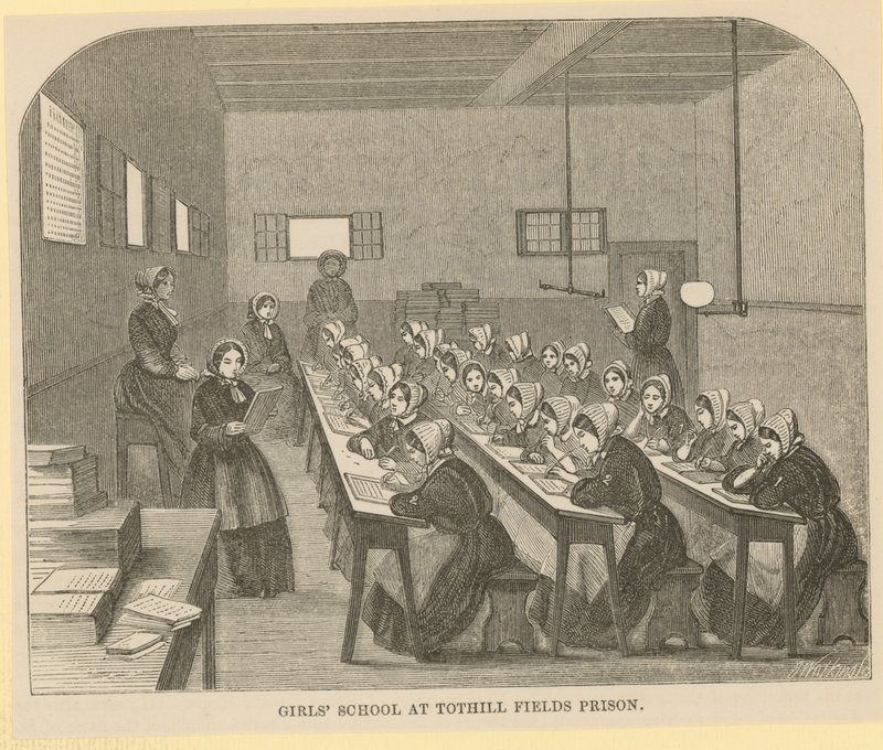 Girls School at Tothill Fields Prison by English School