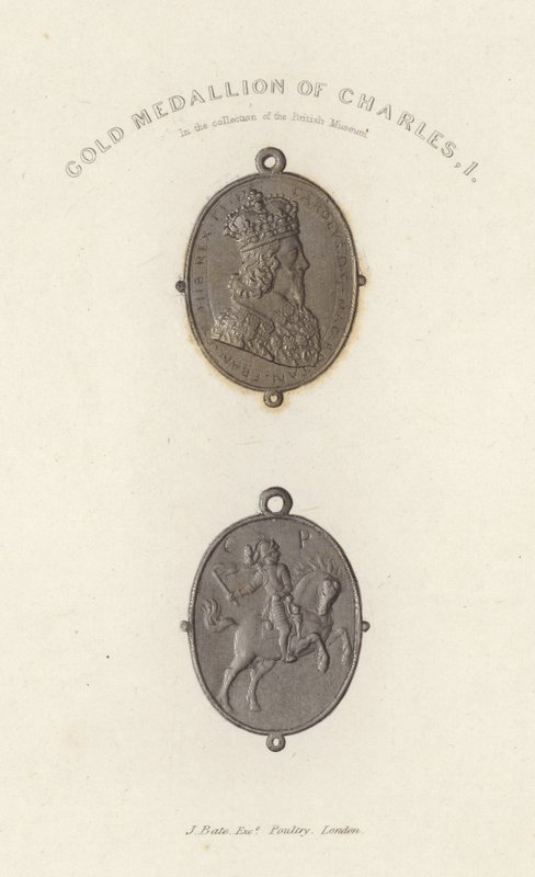Gold Medallion of Charles I by English School
