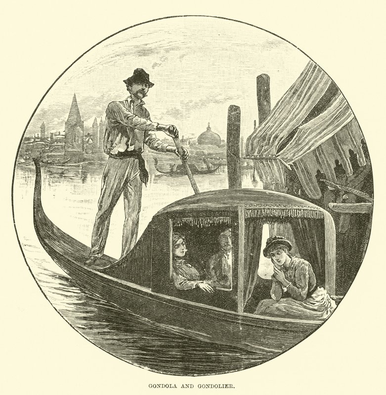 Gondola and Gondolier by English School