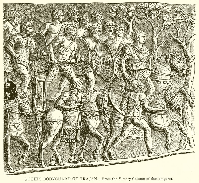 Gothic Bodyguard of Trajan by English School