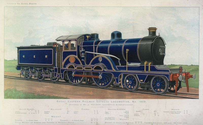 Great Eastern Railway Express Locomotive by English School