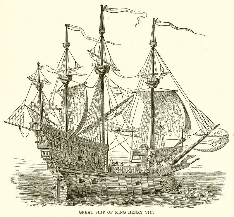 Great Ship of King Henry VIII by English School