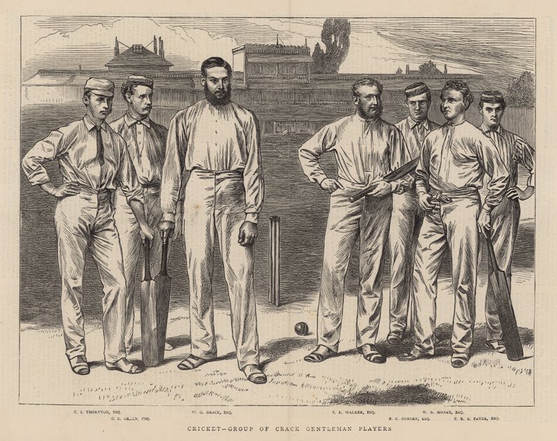 Group of Crack Gentleman Players by English School