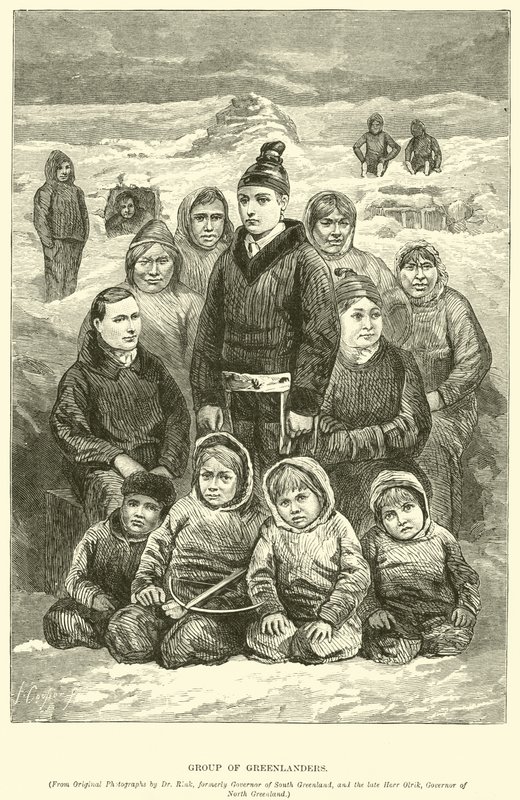 Group of Greenlanders by English School