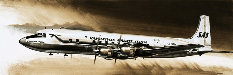 Guttorm Viking, a Scandinavian DC-7C by English School