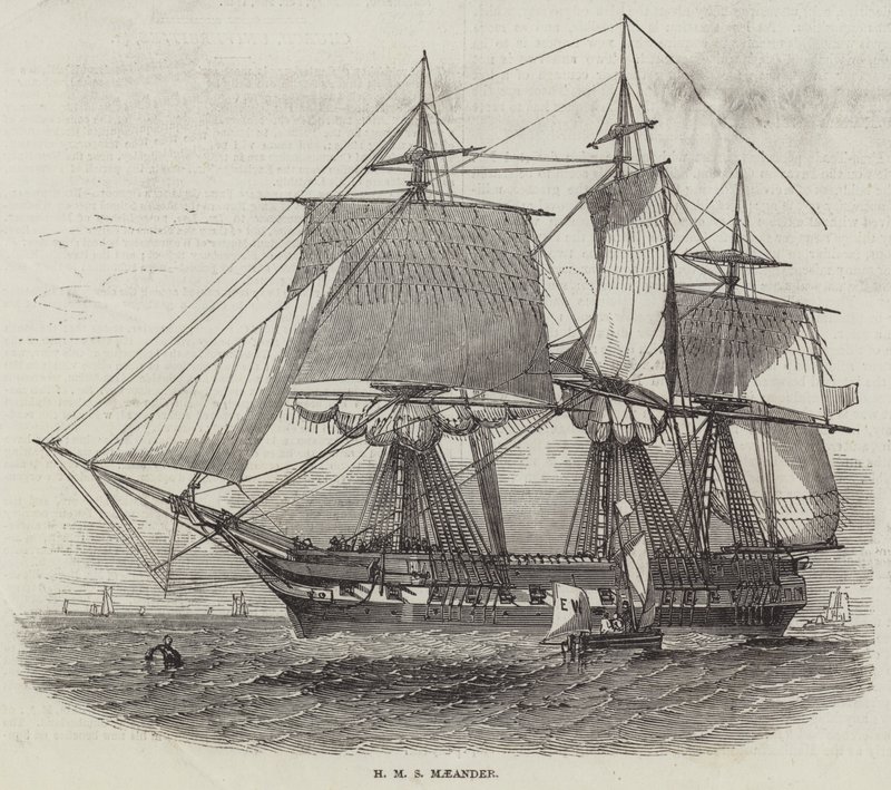 HMS Maeander by English School