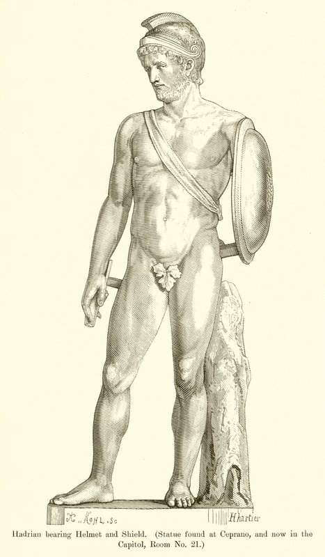 Hadrian Bearing Helmet and Shield by English School