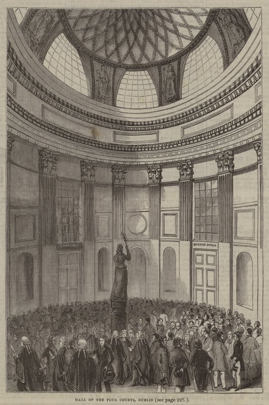 Hall of the Four Courts, Dublin by English School