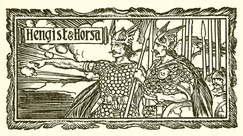 Hengist and Horsa by English School