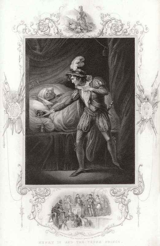 Henry IV and the Young Prince by English School