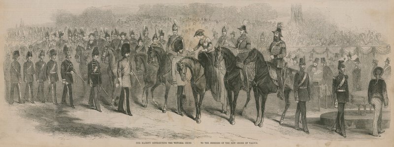 Her Majesty Distributing the Victoria Cross by English School