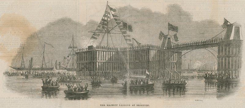 Her Majesty landing at Brighton by English School